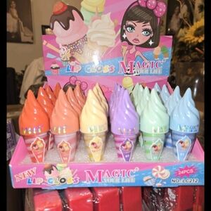 Lip Service Red and Pink Glossy Lip Balm Set